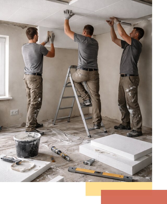 Утепление потолка пенопластом в Сафоново быстро и качественно